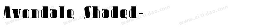 Avondale Shaded字体转换